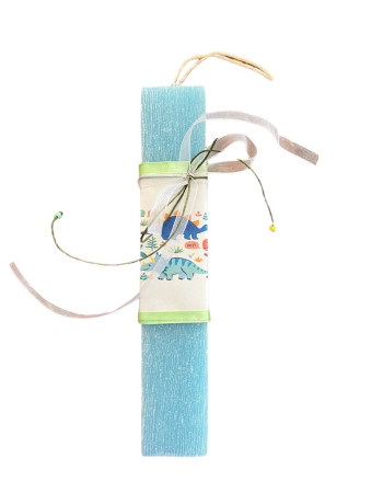 Gift set with Easter candle-Dinosaurs