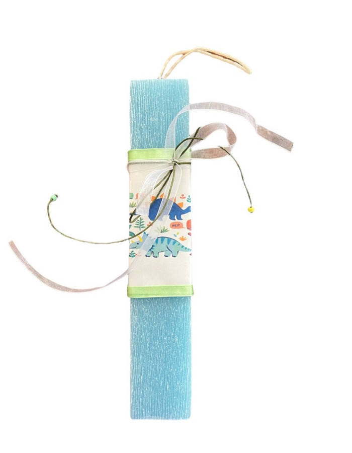 Gift set with Easter candle-Dinosaurs