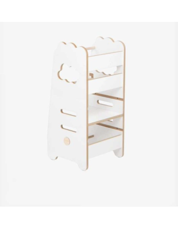 ???? Plush Nest Ξύλινος πύργος εκμάθησης 2 επιπέδων Cloud Wooden Play