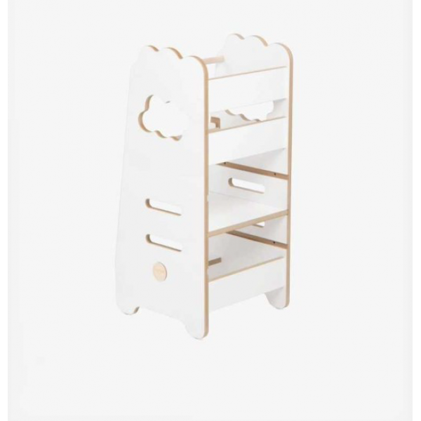 ???? Plush Nest Ξύλινος πύργος εκμάθησης 2 επιπέδων Cloud Wooden Play