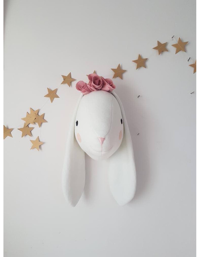 Rabbit with flowers