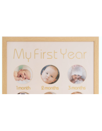 Frame of 12 photos for the first year