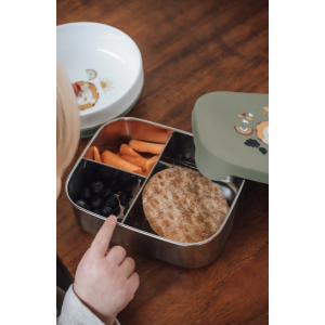 Lunch Box Σιλικόνης Λιοντάρι Olive