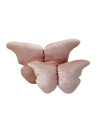 Σετ μαξιλαρια πεταλούδας baby pink