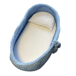 Χειροποίητη Καλαθούνα για βρέφη baby blue Χειροποίητη Καλαθούνα για βρέφη baby blue