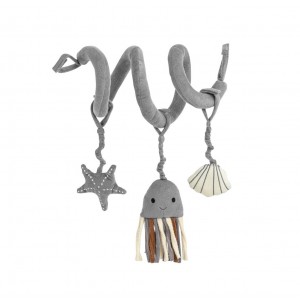 Fabric hanging activity toy  grey