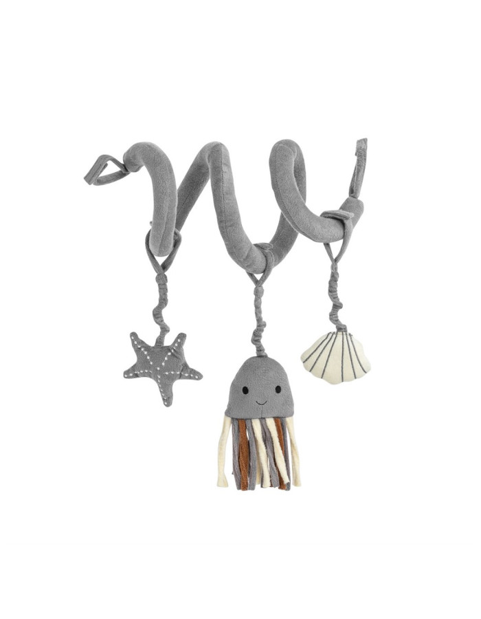 Fabric hanging activity toy  grey