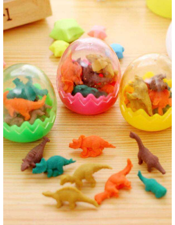 Gift set with Easter candle-Dinosaurs