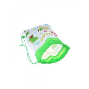 Παιδικό σακίδιο τσάντα πλάτης εκδρομής-παραλίας λευκό με δεινόσαυρους 36x27 polyester