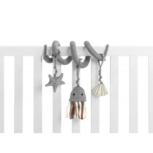 Fabric hanging activity toy  grey