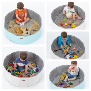Bubbles Lover Ball Pit made of Fabric for 3+ Years Blue
