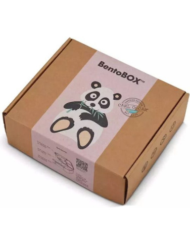 CARL OSCAR. Φαγητοδοχείο με χωρίσματα BentoBOX Πάντα - Ροζ