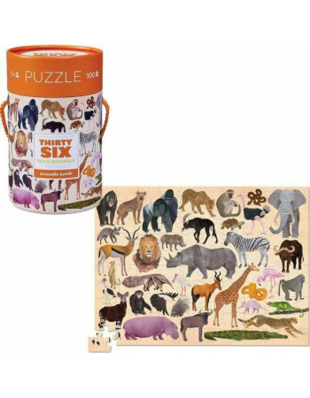 Παιδικό Puzzle Ζώα Της Ζούγκλας 100pcs για 5+ Ετών