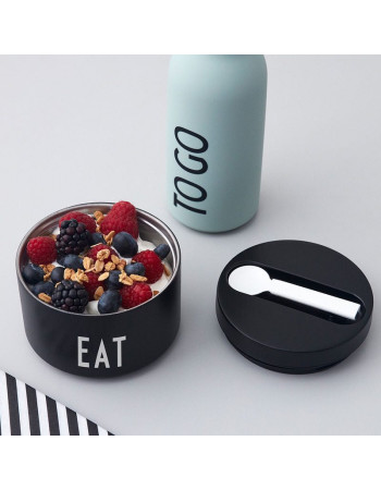 Design Letters Baby Food Thermos Stainless Steel 330ml -black