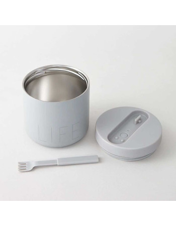 Design Letters Inox Thermo Lunch Box Gray 530ml