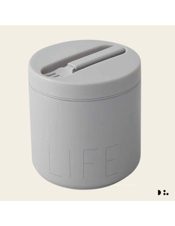 Design Letters Inox Thermo Lunch Box Gray 530ml