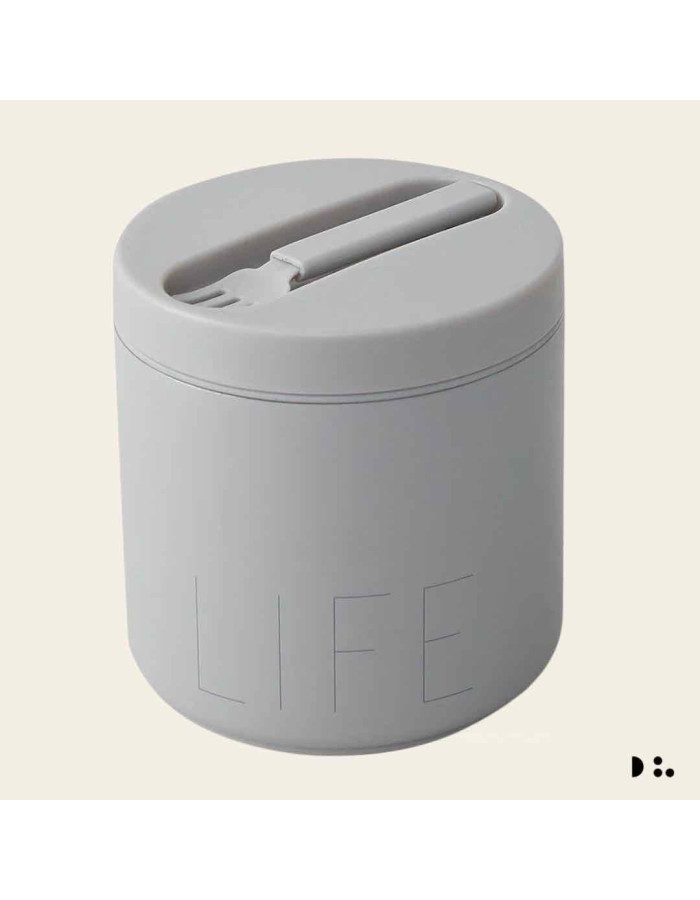 Design Letters Inox Thermo Lunch Box Gray 530ml