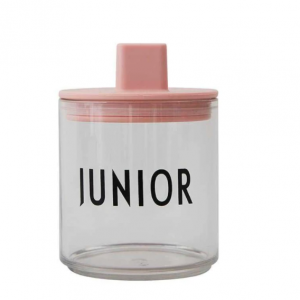 Ποτήρι Tritan ''JUNIOR' με καπάκι ροζ 6 μηνών