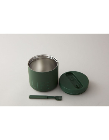 Θερμός φαγητού από ανοξείδωτο ατσάλι Large ''Life' Green 530ml