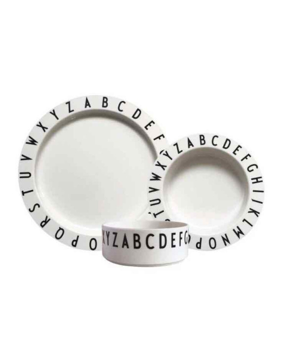Design Letters:  Tritan Eat and Learn Giftbox White - Green