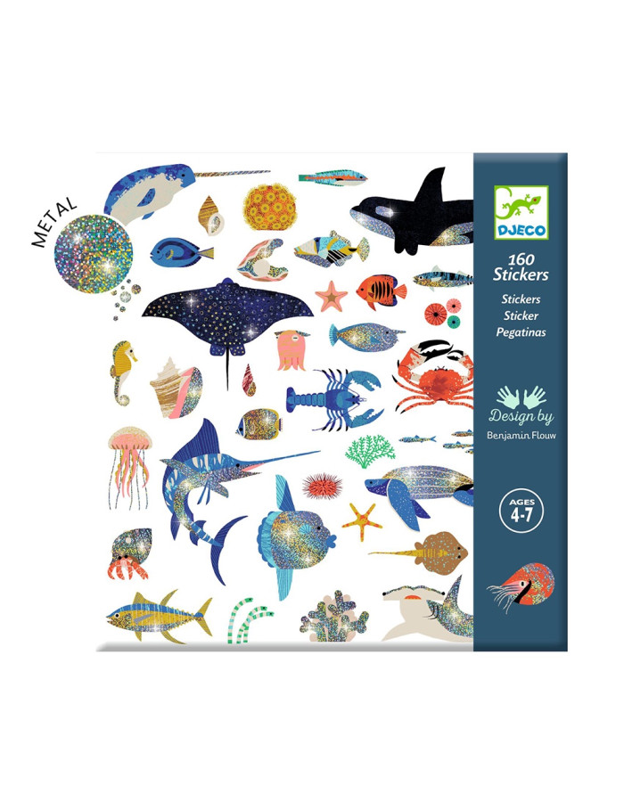 160 Djeco Stickers -sea