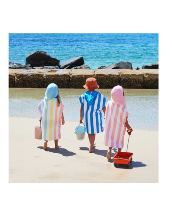 Dock & Bay: Παιδικό πόντσο Quickdry - Bondi Blue Microfiber (Μικροϊνες)  3-5 ετών (66x49cm)