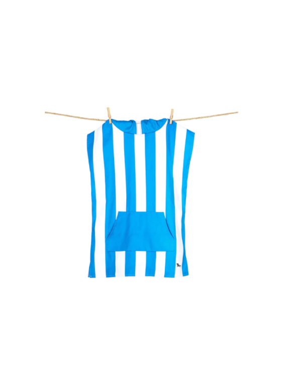 Dock & Bay Quickdry Bondi Kids Beach Poncho Blue 56 x 42cm