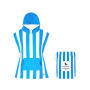 Dock & Bay Kids Beach Poncho 75 x 55cm