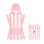 Dock & Bay: Παιδικό πόντσο Quickdry - Malibu Pink Microfiber (Μικροϊνες) 66 x49cm