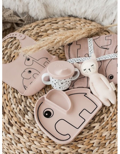 Παιδική Σαλιάρα Done By Deer Silicone Bib Deer Friends Powder Done By Deer