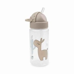 Done by Deer Kids Plastic Water Bottle with Straw Lalee Sand 350ml