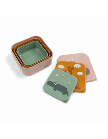 Done by Deer Feeding Set Deer Friends from Plastic Multicolour 3pcs