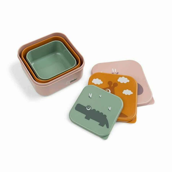 Done by Deer Feeding Set Deer Friends from Plastic Multicolour 3pcs