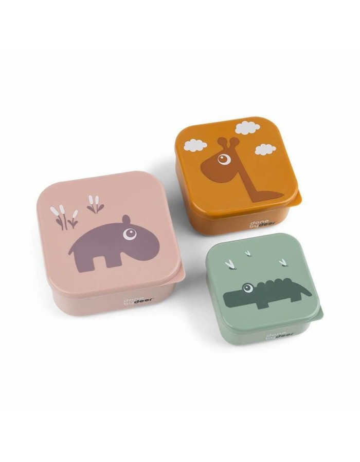 SNACK BOX 3 τμχ Deer friends Blue Mix