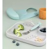 Done by Deer Baby Cutlery Set Animals made of Metal 3pcs Blue