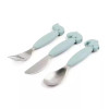 Done by Deer Baby Cutlery Set Animals made of Metal 3pcs Blue