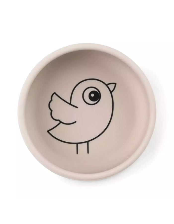 Done by Deer Feeding Set Birdee from Silicone Beige 3pcs