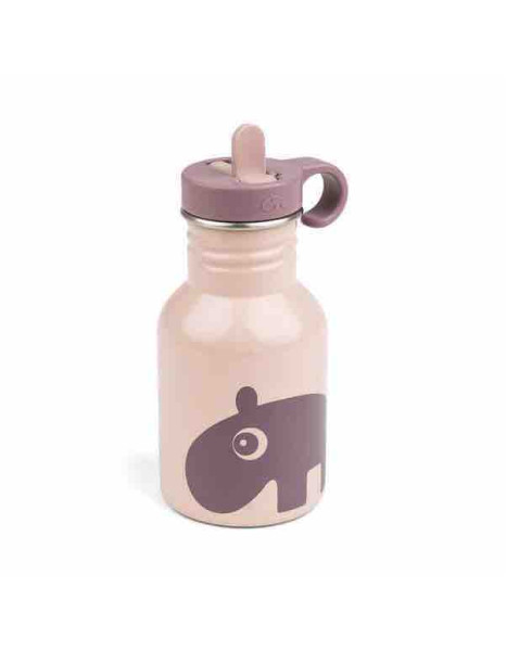 Done by Deer Kids Plastic Water Bottle with Straw Ozzo Powder Ροζ Ozzo Powder 350ml