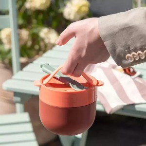 Done by Deer Πλαστικό Παιδικό Δοχείο Φαγητού papaya