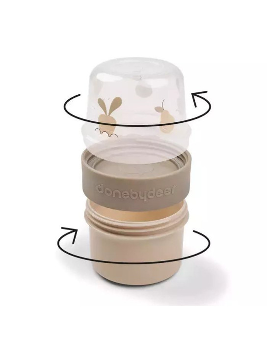 Παιδικό Δοχείο Φαγητού 2 WAY birdee sand 150 ml-150 ml Done By Deer