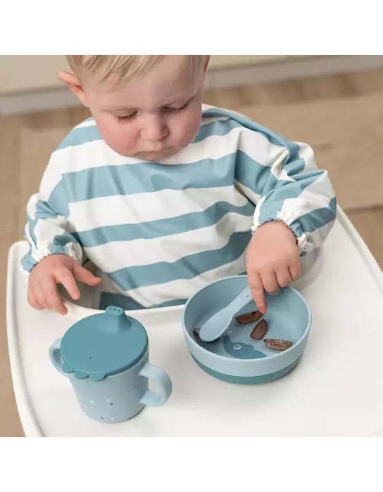 Done by Deer Plastic Toddler Plate Light Blue