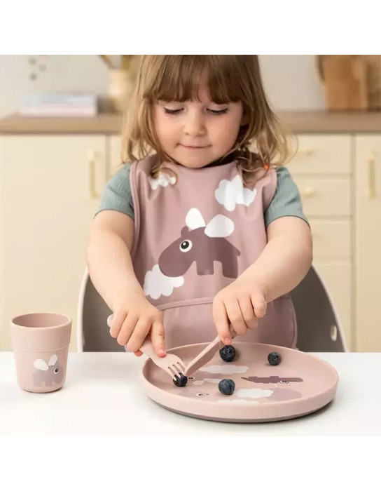 ΜΑΧΑΙΡΟΠΗΡΟΥΝΑ ΠΛΑΣΤΙΚΑ σετ 3 τμχ happy dots powder 13 cm