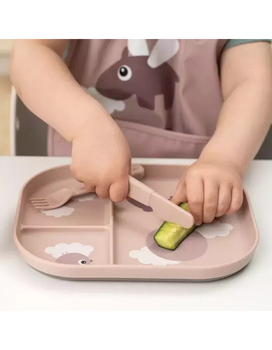 ΜΑΧΑΙΡΟΠΗΡΟΥΝΑ ΠΛΑΣΤΙΚΑ σετ 3 τμχ happy dots powder 13 cm