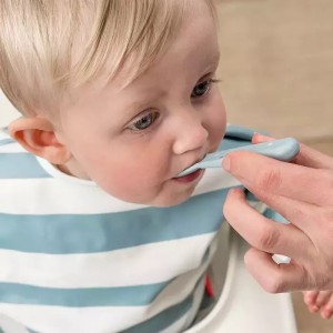 Done by Deer Baby Cutlery Set made of Plastic 3pcs Light Blue