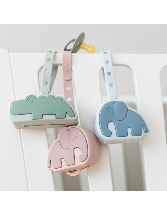 Done by Deer Case Pacifier Croco made of Silicone Green