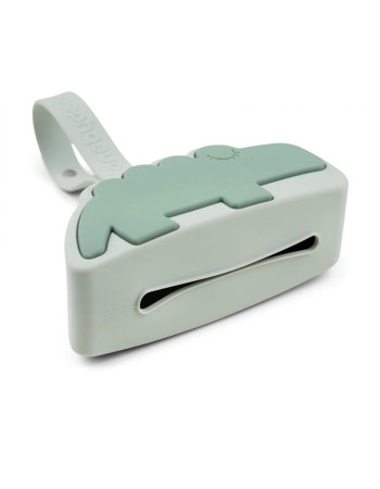 Done by Deer Case Pacifier Croco made of Silicone Green