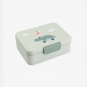 Done By Deer Δοχείο Φαγητού με Χωρίσματα Playground – Green