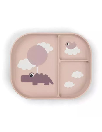 Done by Deer Plastic Toddler Plate Powder