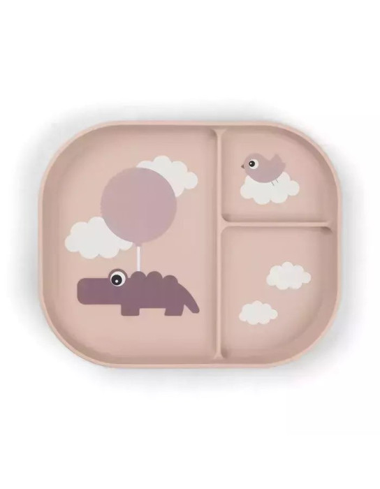 Done by Deer Plastic Toddler Plate Powder