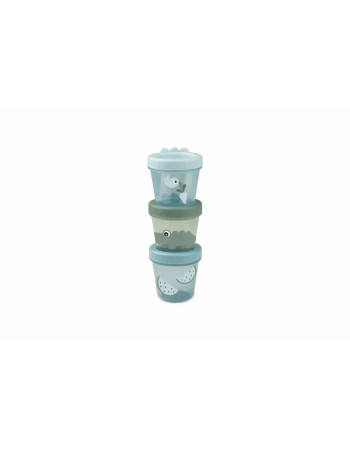 Done by Dear Baby φαγητοδοχεία 3-pack Croco Green